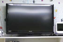 液晶テレビでＤＶＤの鑑賞